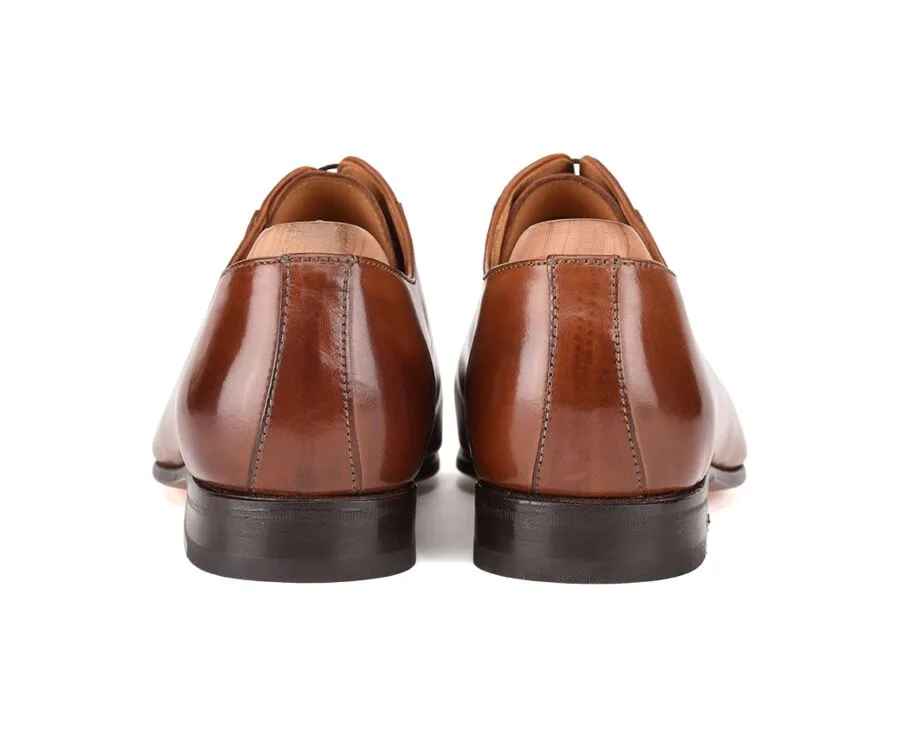 Patina Chestnut Oxford shoes - Leather outsole - RINGWOOD