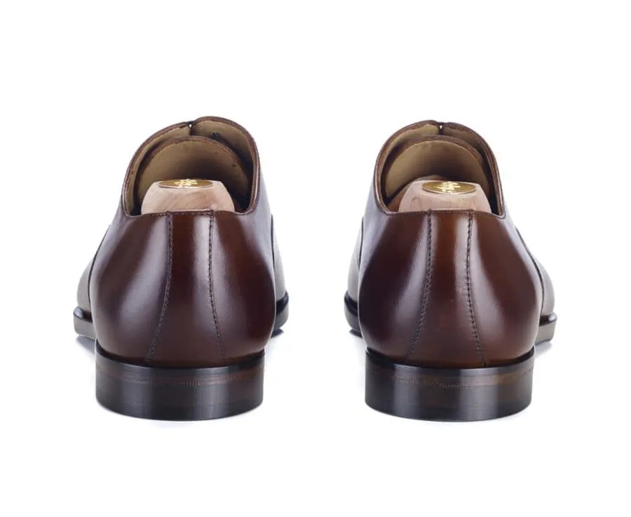 Patina Chestnut Oxford shoes - Rubber pad - TREMEZZO PATIN