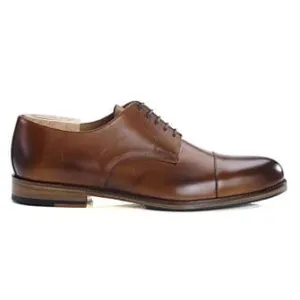 Patina Cognac Derby Shoes - Rubber pad - MAYFAIR CLASSIC PATIN