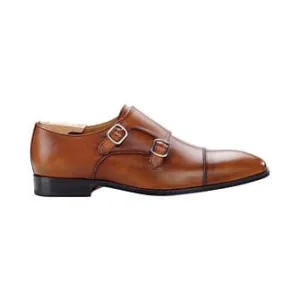 Patina Gold double Buckle Shoes - CHEDINGTON