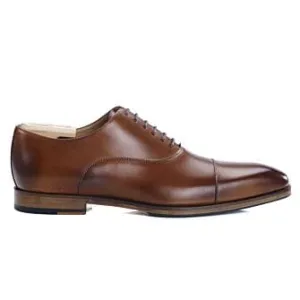 Patina Gold Oxford shoes - Leather outsole &amp; rubber pad - SPEZIA II PATIN