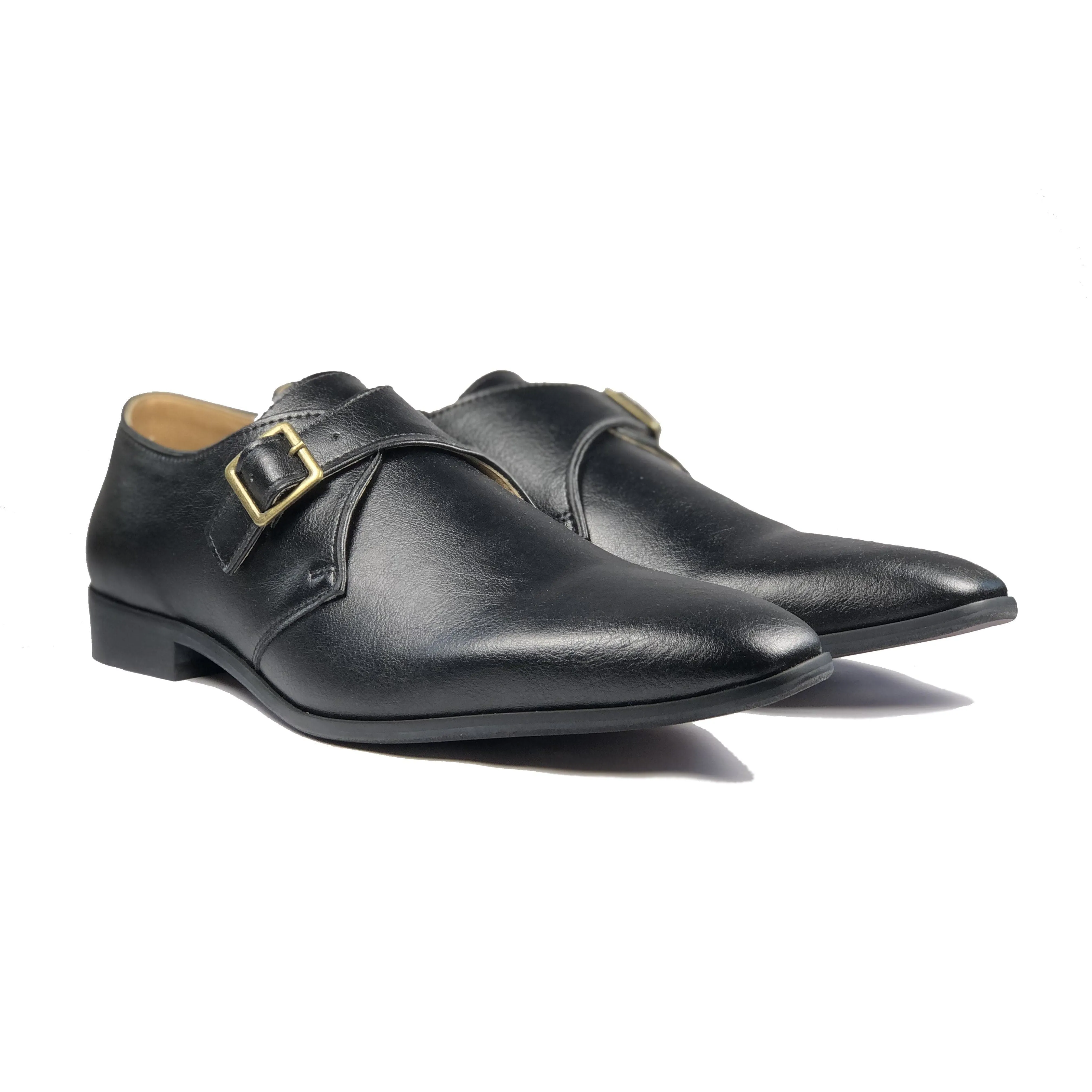 'Pierre 2' Vegan Monk Shoe by Zette Shoes - Black