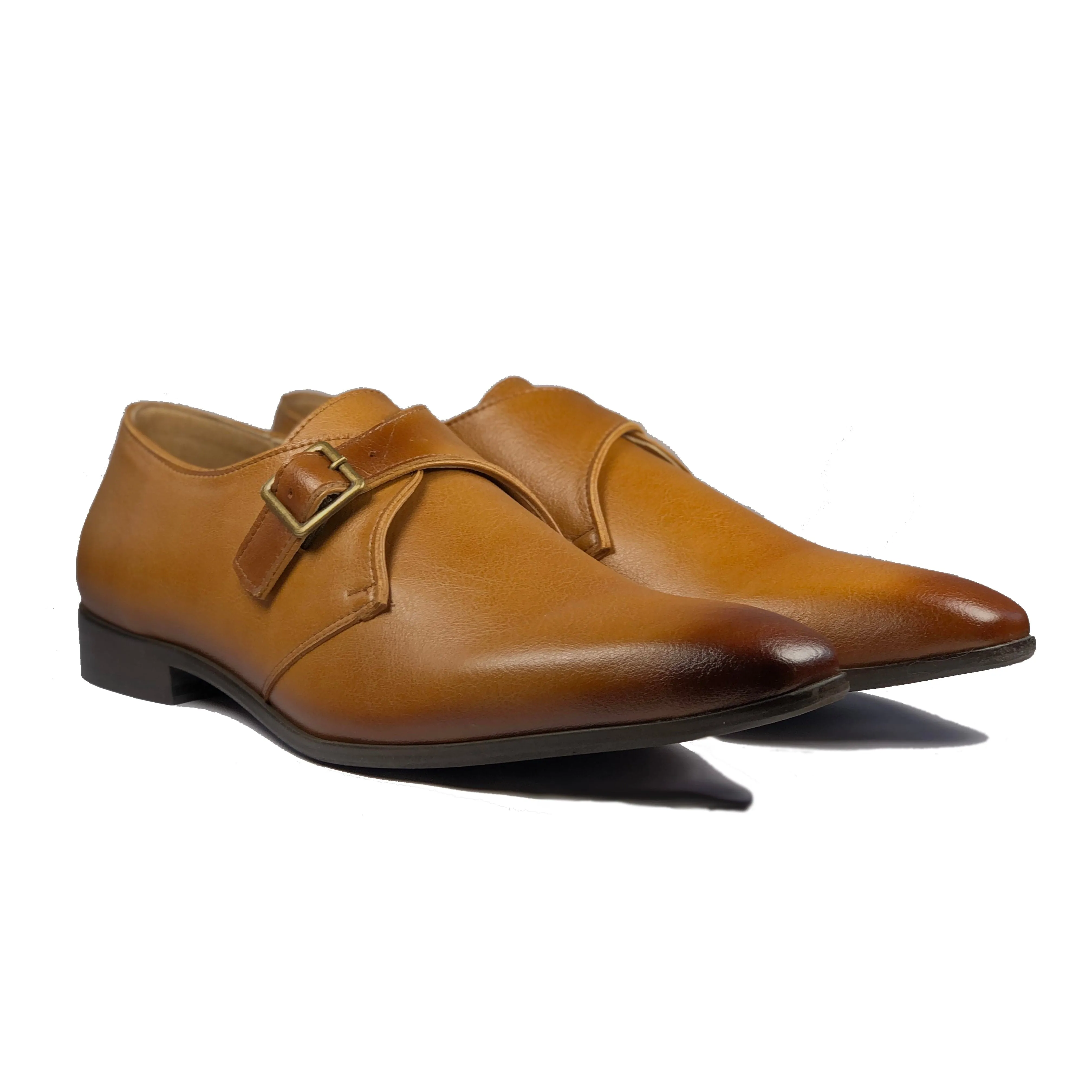 'Pierre 2' Vegan Monk Shoe by Zette Shoes - Tan