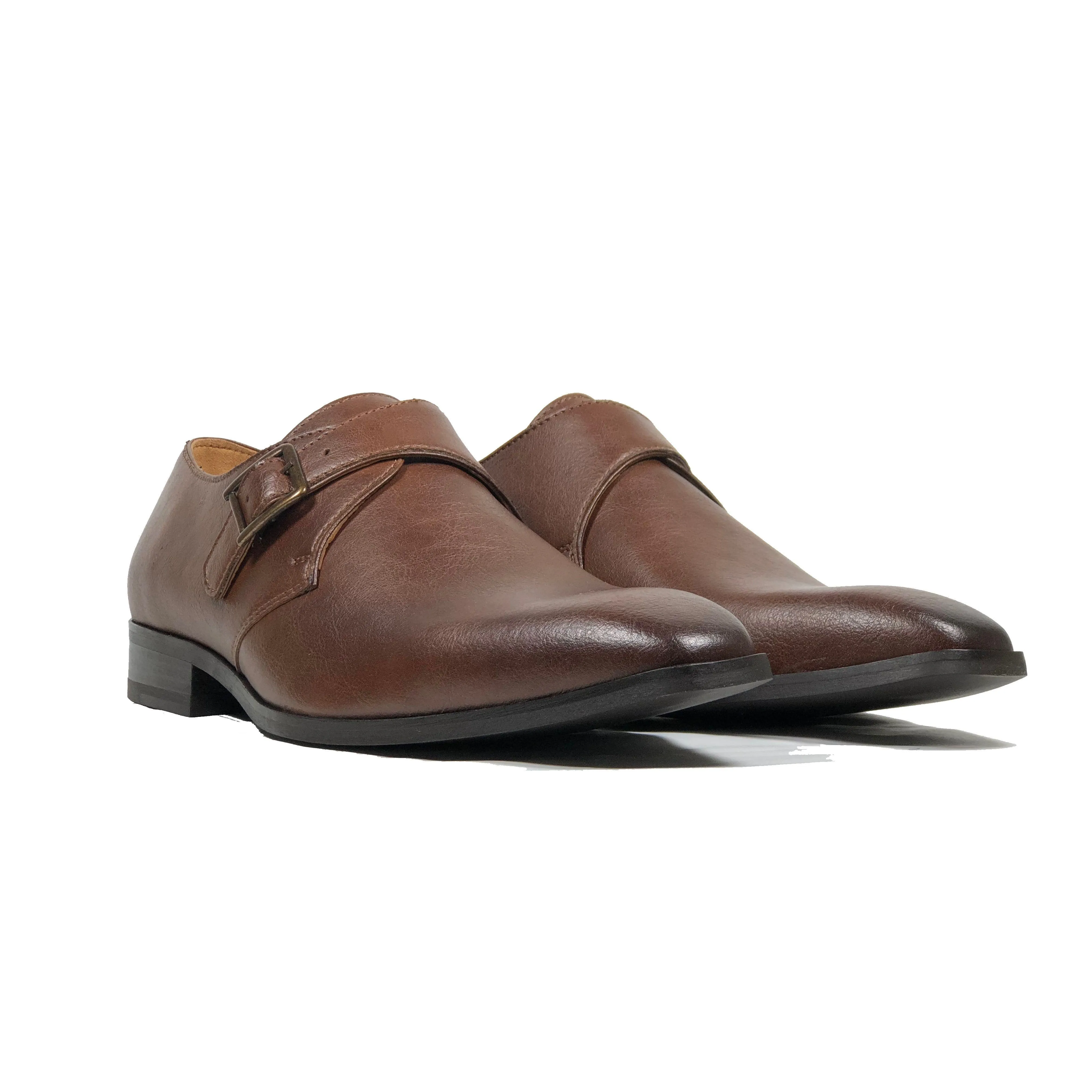 'Pierre' Vegan Monk Shoe by Zette Shoes - Chestnut