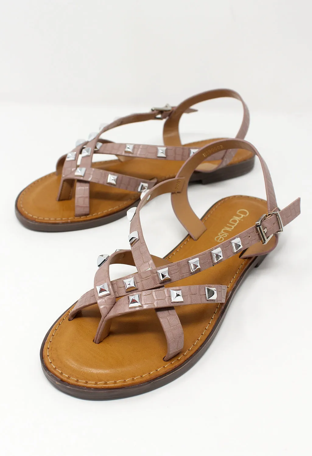 Pink Flat Strap Sandal