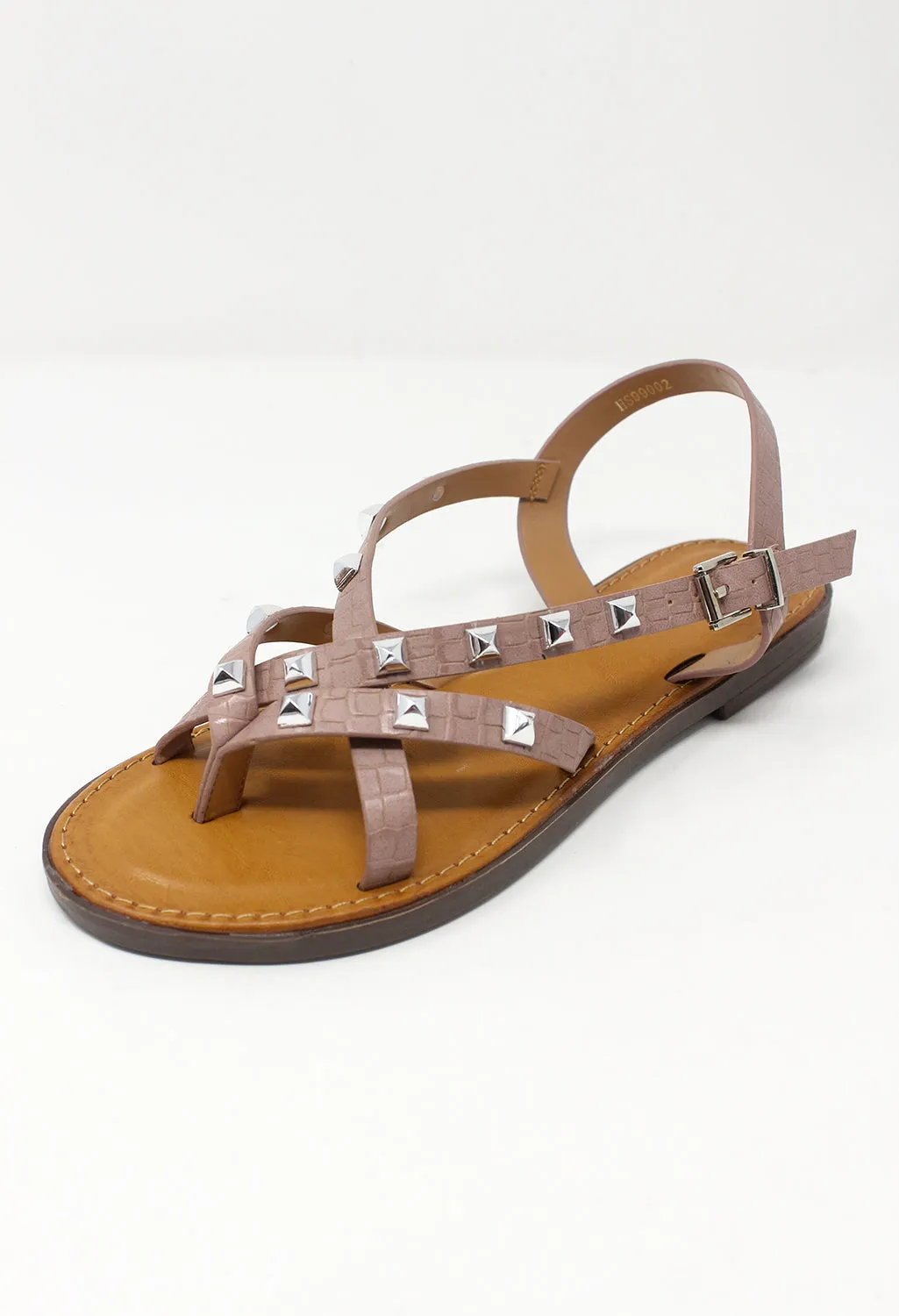 Pink Flat Strap Sandal