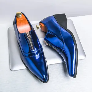 Pointed Toe Zipper Dress Shoes