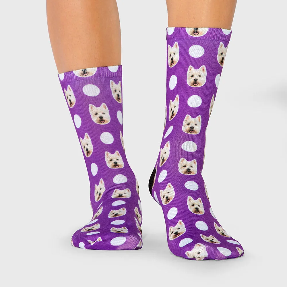 Polka Dog Socks