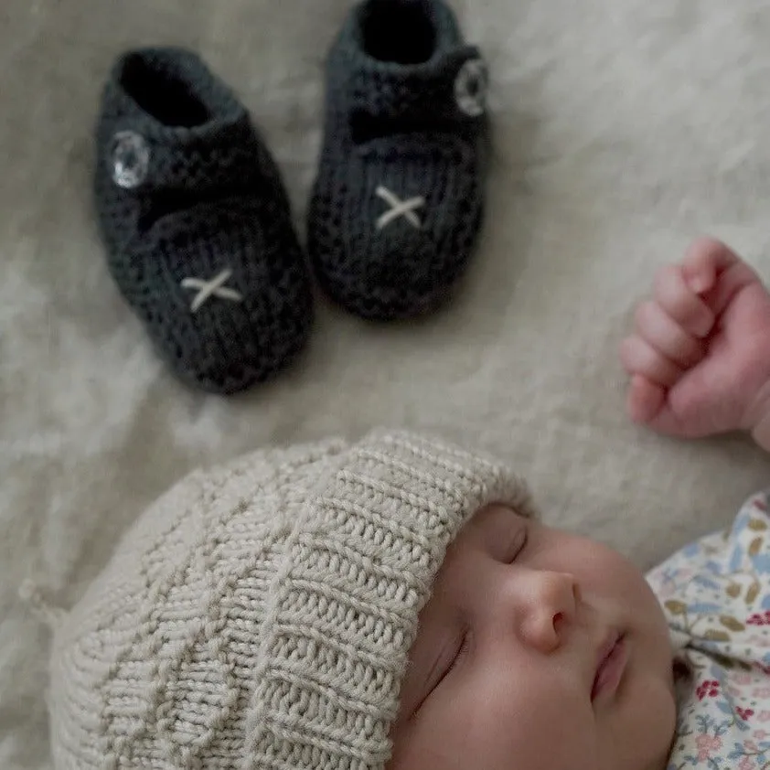 Princess Maud Hat & Shoes Knitting Pattern - 8Ply (BC76)