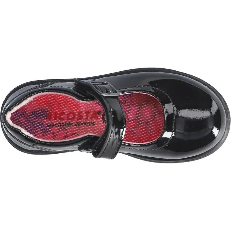 Ricosta: Alice Black Patent School Shoes