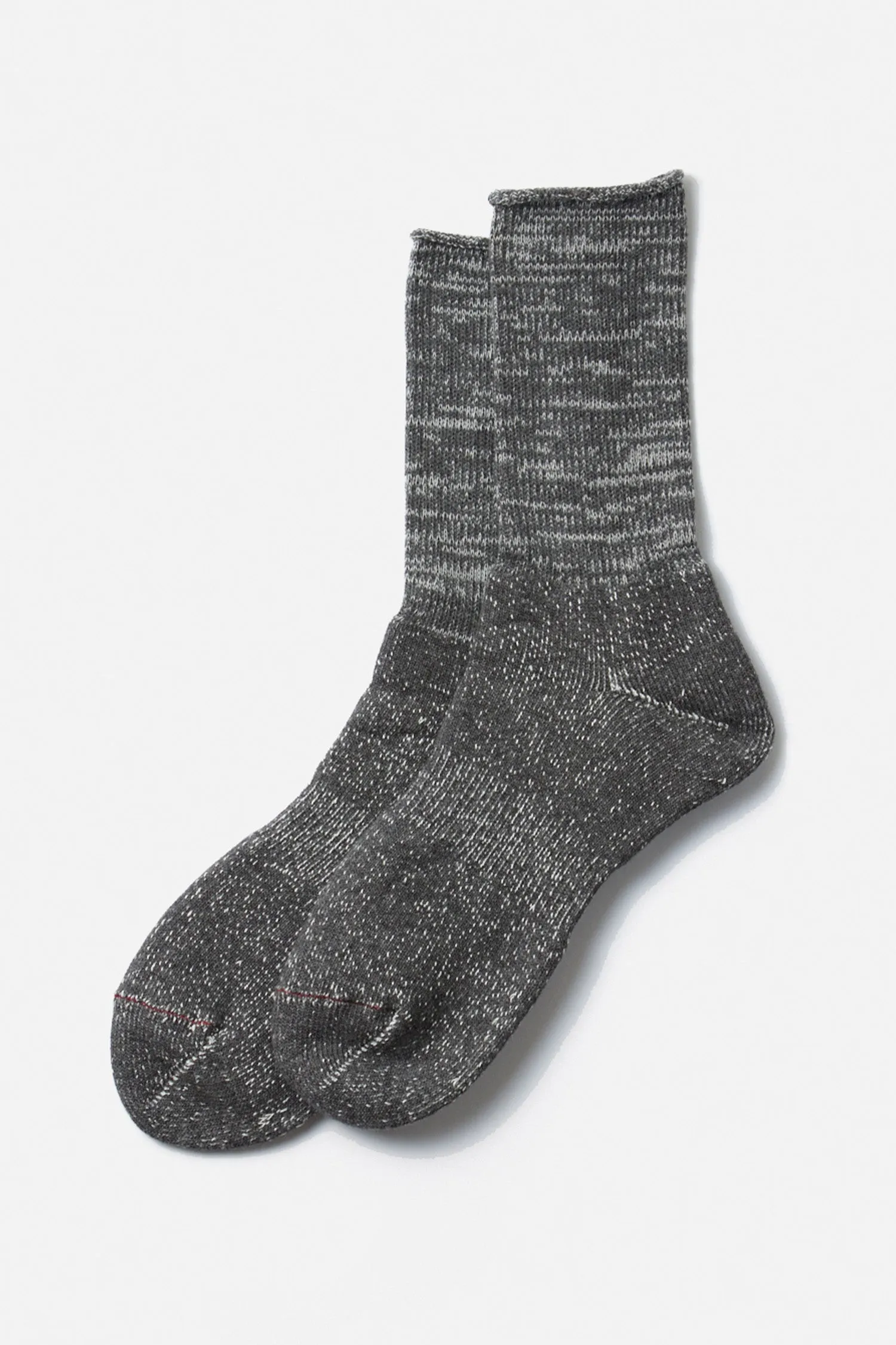 RoToTo Washi Pile Crew Socks / Charcoal