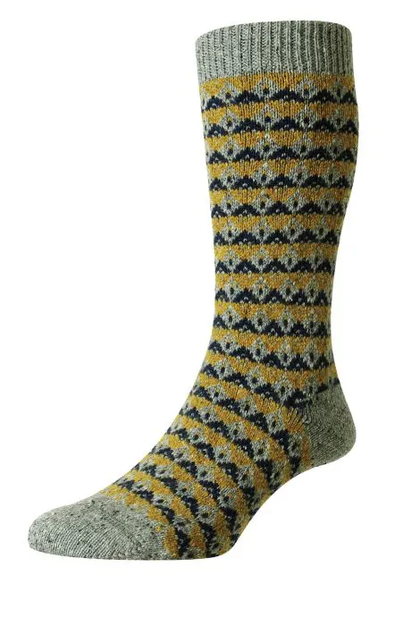 Rydal Fairisle Wool Socks