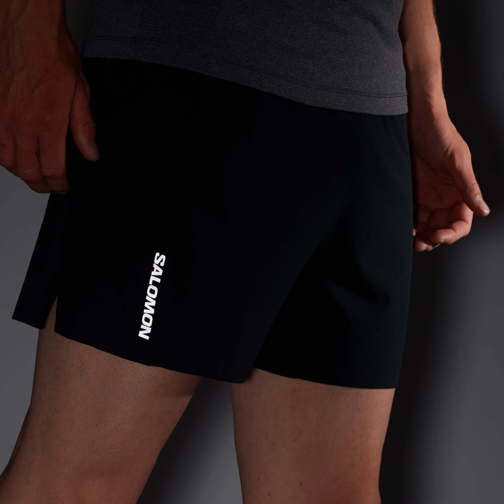 Salomon | Men's Cross 5" Shorts - Deep Black