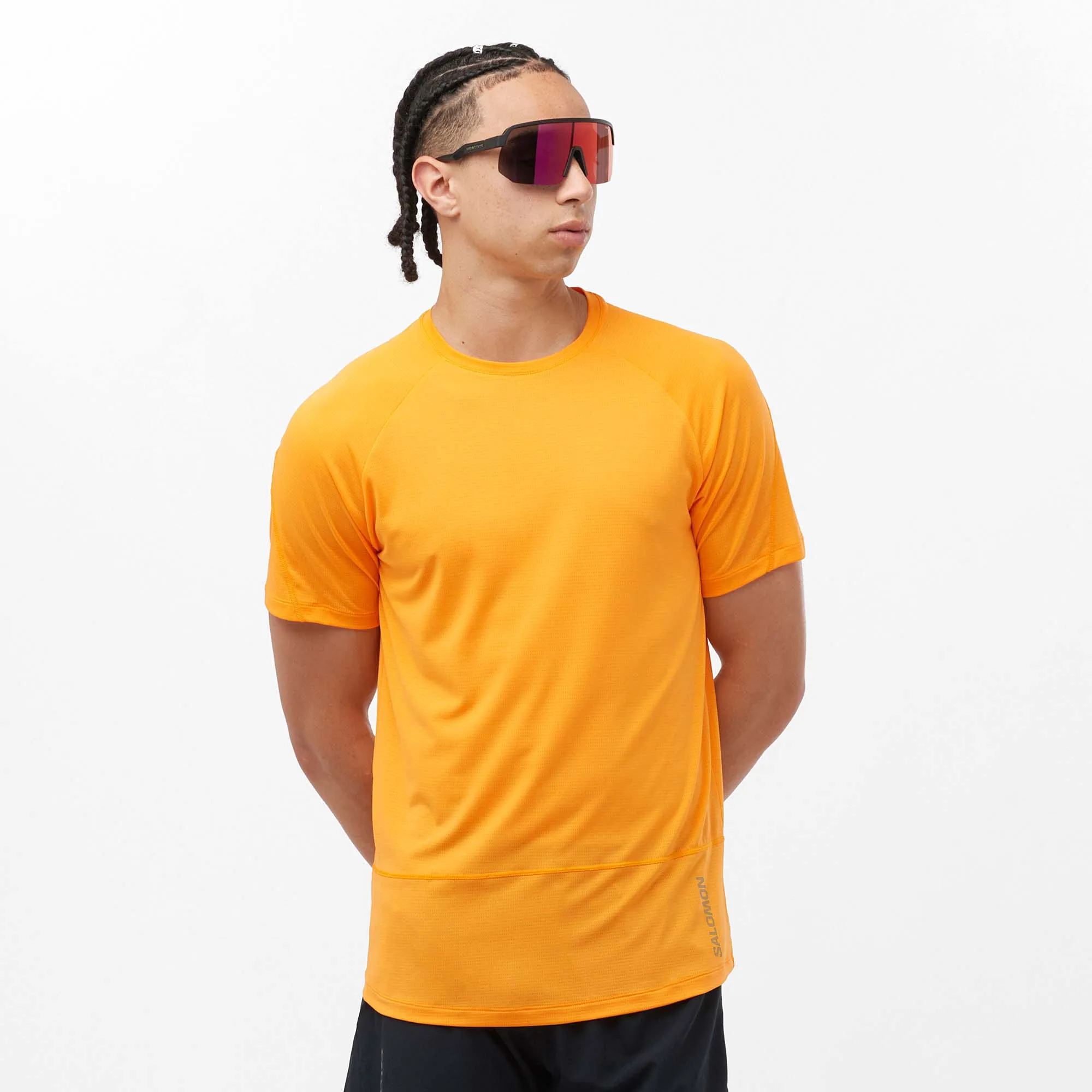 Salomon | Men's Cross Run Short Sleeve T-Shirt - Zinnia