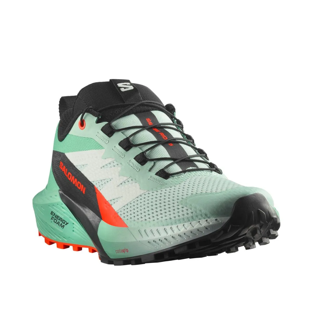 Salomon Sense Ride 5 Green Black Sneakers AW24 Women