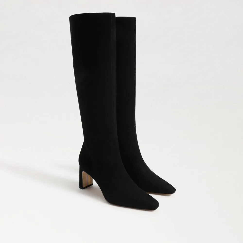 Sam Edelman Sylvia Knee High Boot in Black Suede