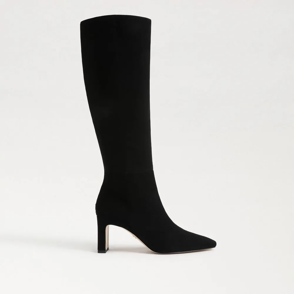 Sam Edelman Sylvia Knee High Boot in Black Suede