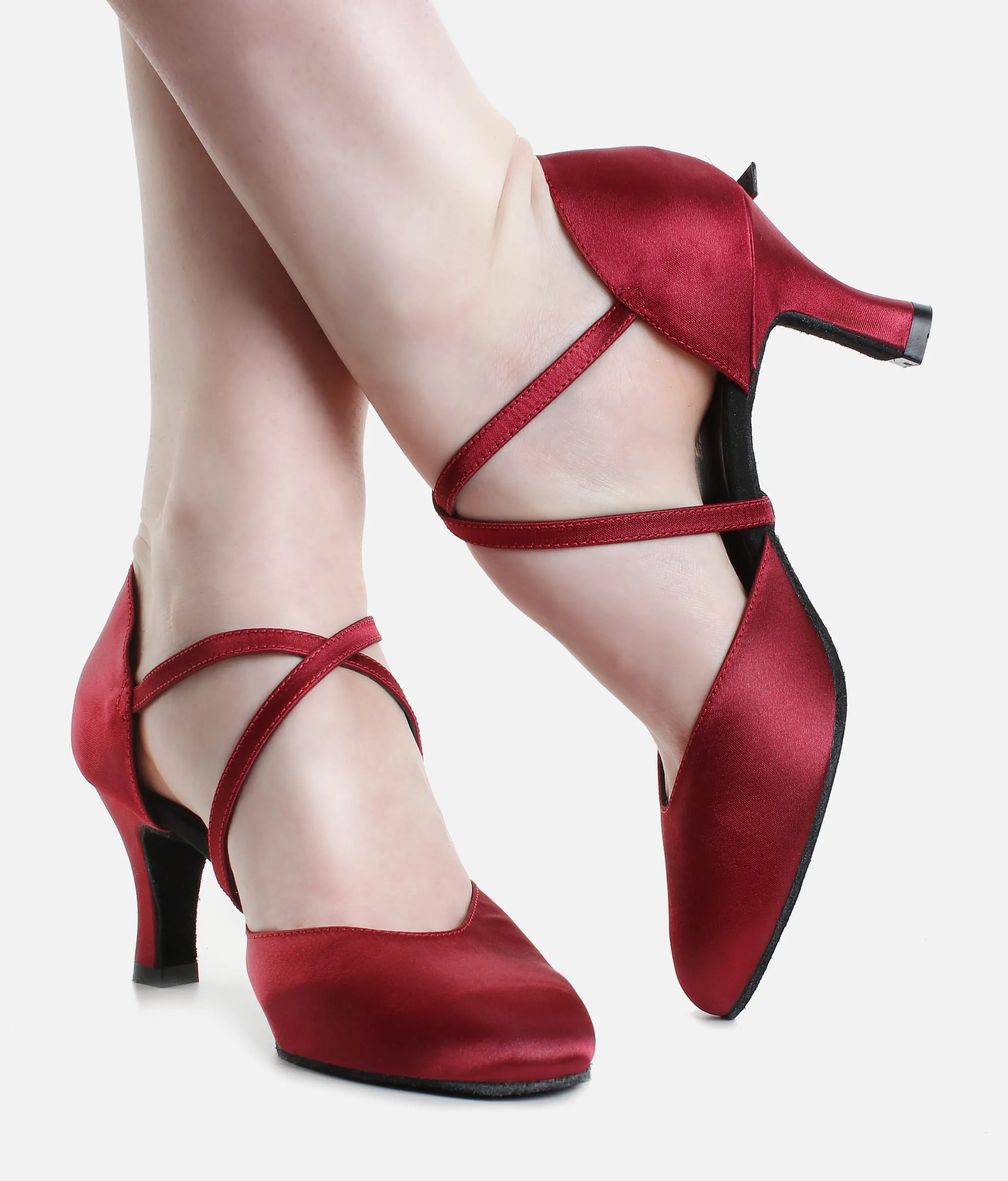 Satin Dance Shoes, Ballroom Shoes - BL156