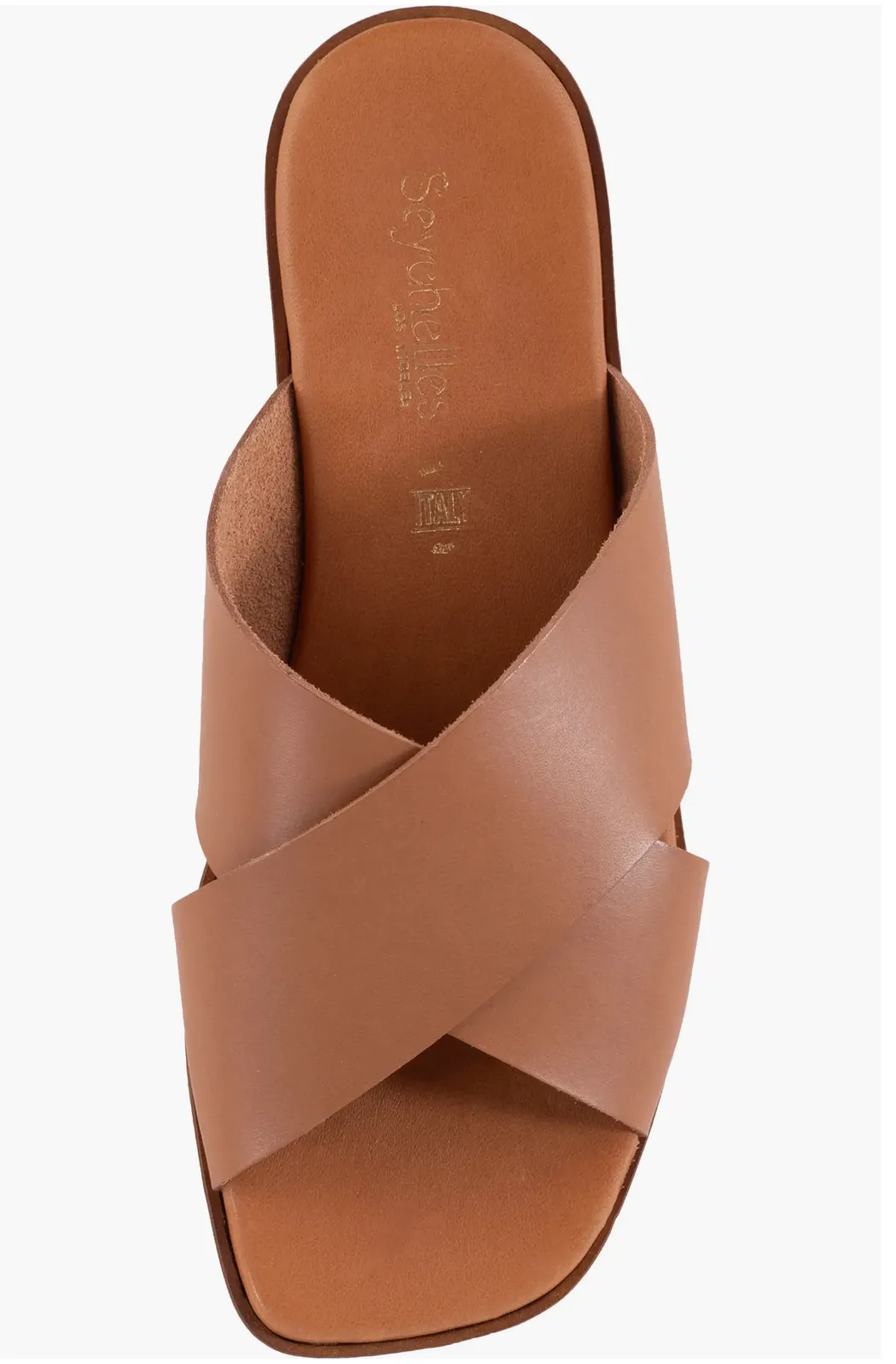 Seychelles Chai Criss Cross Sandal in Tan Leather