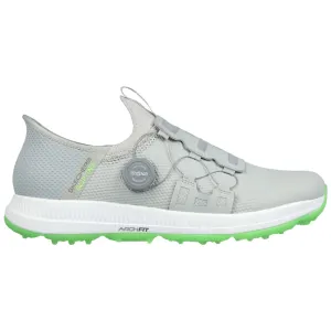 Skechers Go Golf Elite 5 Slip-In Twist Fit Spikeless Waterproof Shoes - Grey/Lime