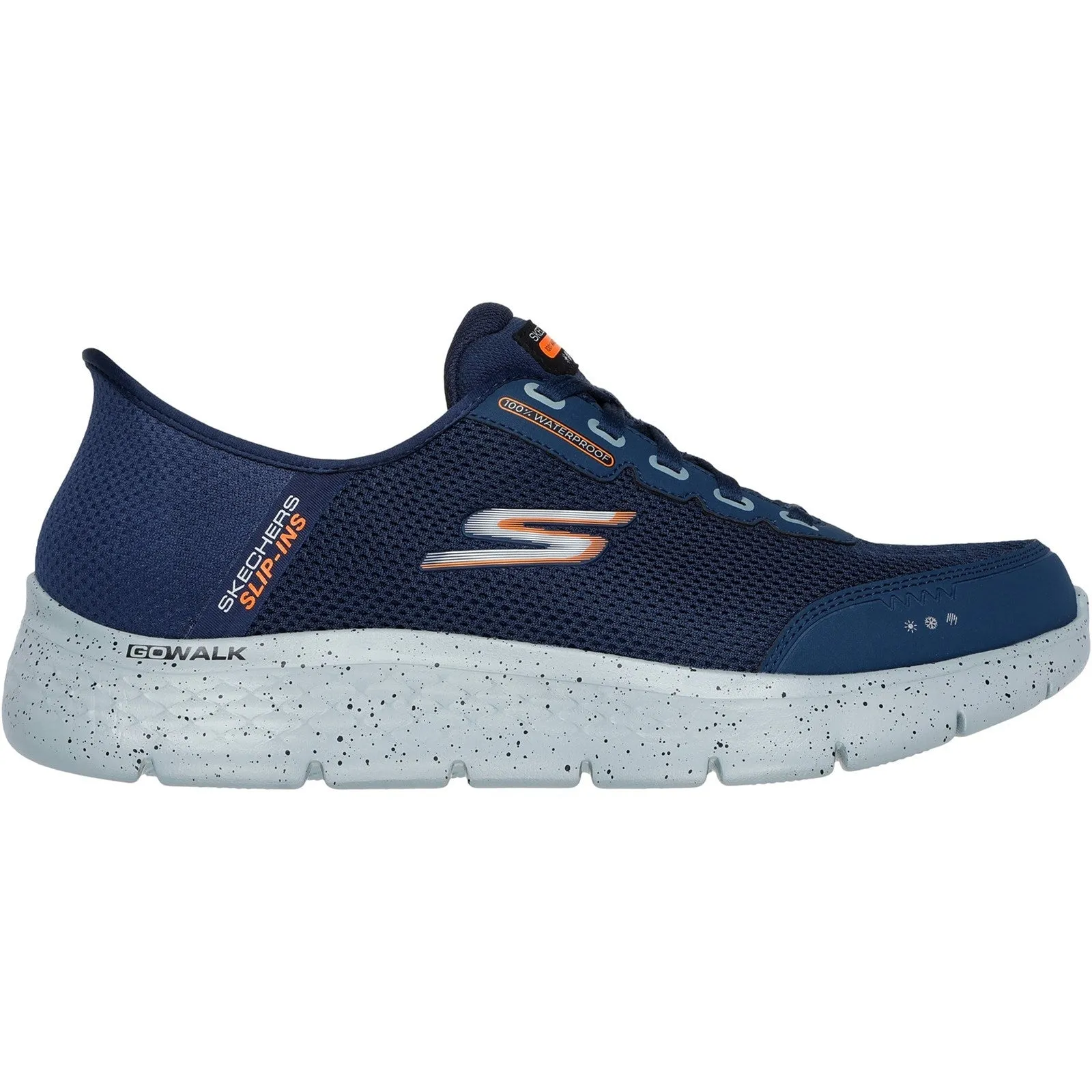 Skechers Mens GO WALK Flex 216330-NVY Navy Lace Up Shoe