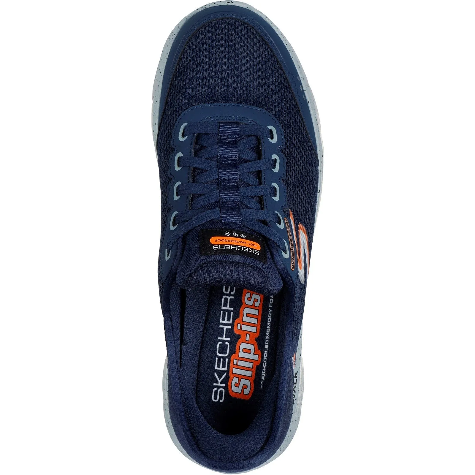 Skechers Mens GO WALK Flex 216330-NVY Navy Lace Up Shoe