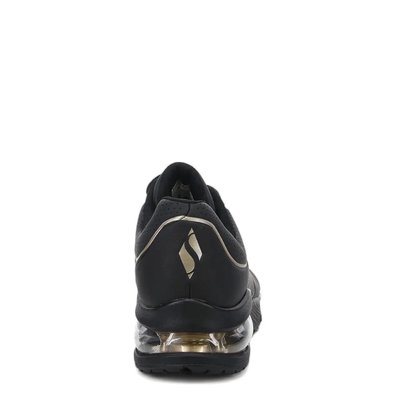 SKECHERS WOMENS UNO 2 GOLDEN TRIM - BLACK/GOLD