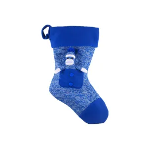 Sock Monkey Stocking Blue 16"