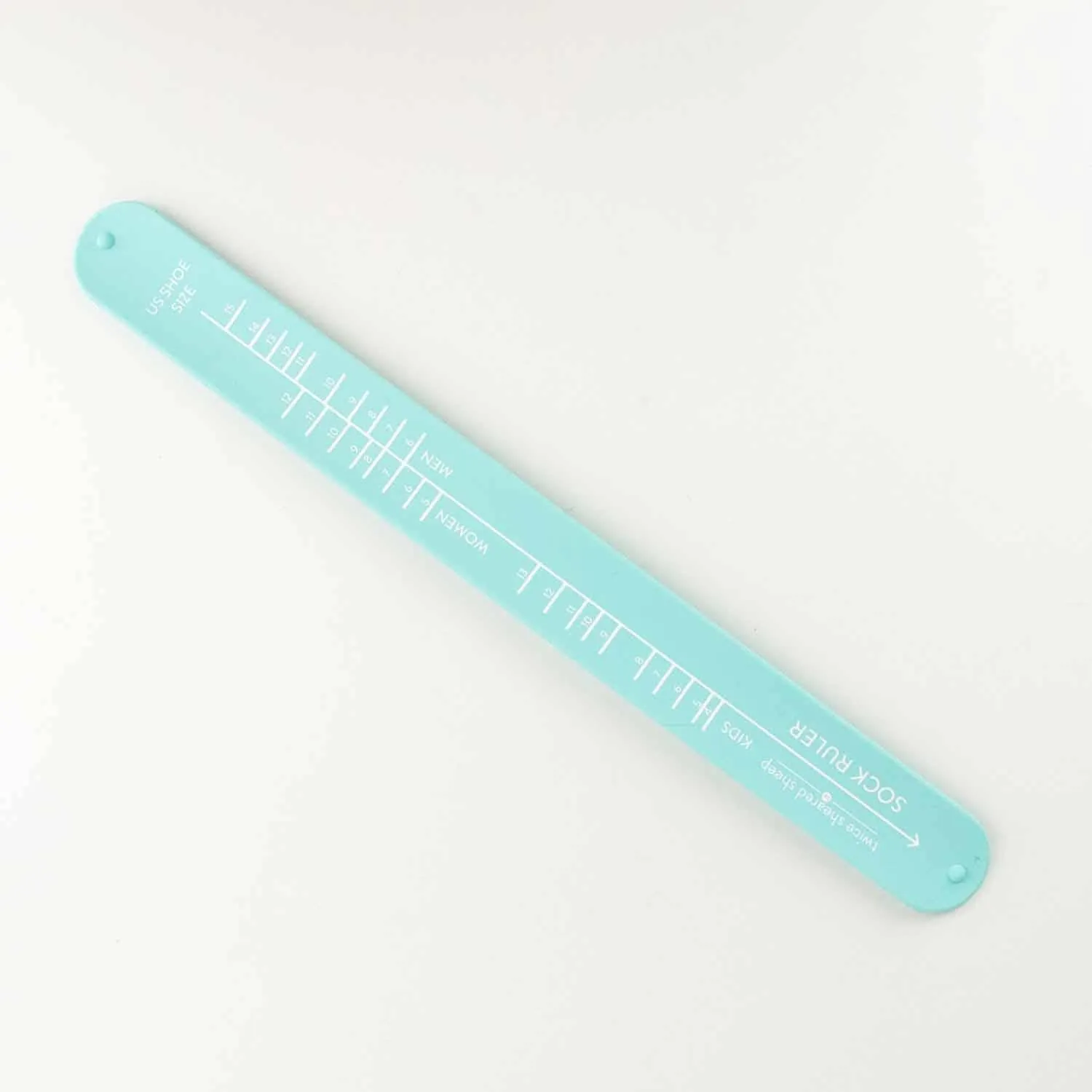 Sock Ruler - Sock Sizing Bracelet Ruler: Lavender