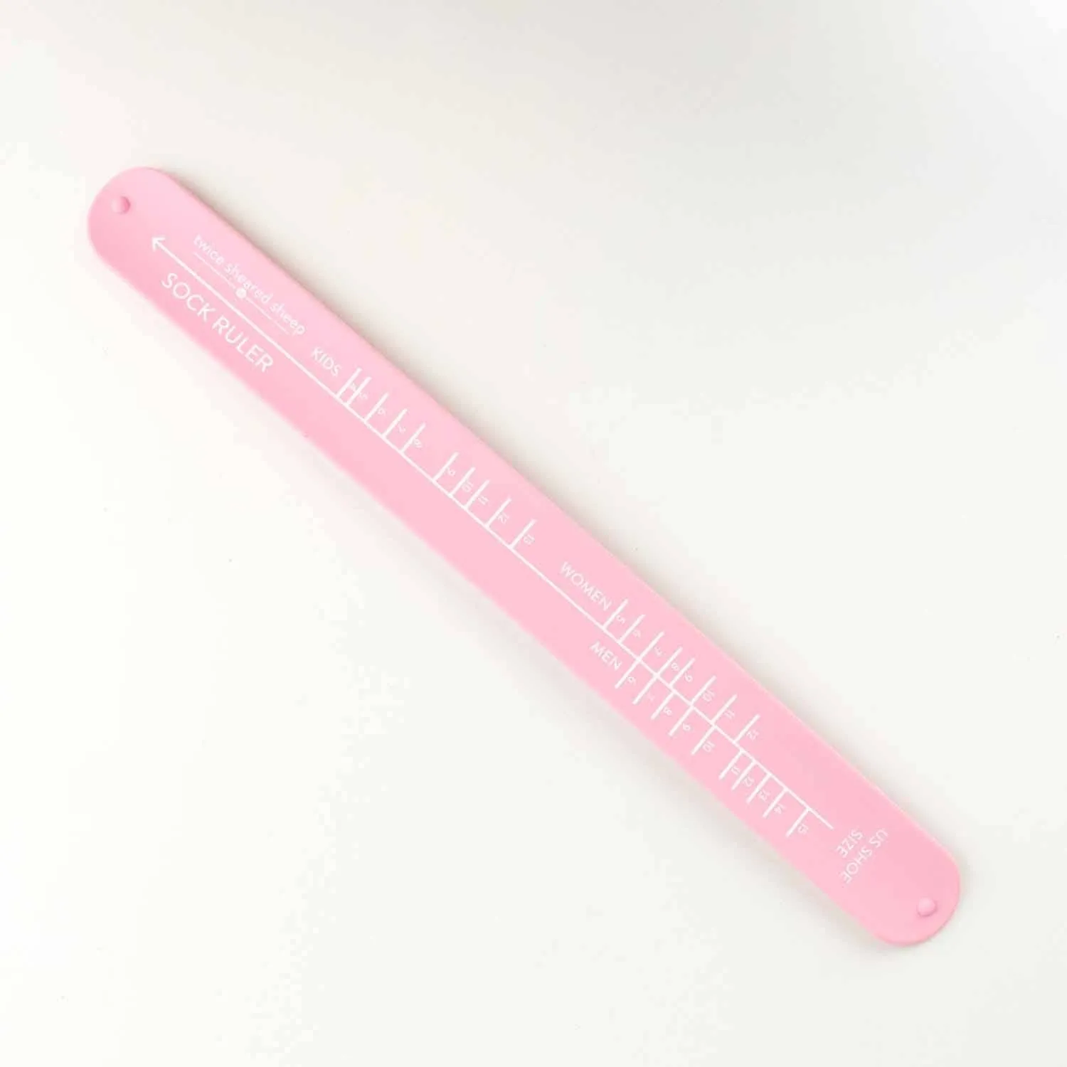 Sock Ruler - Sock Sizing Bracelet Ruler: Lavender