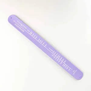 Sock Ruler - Sock Sizing Bracelet Ruler: Lavender