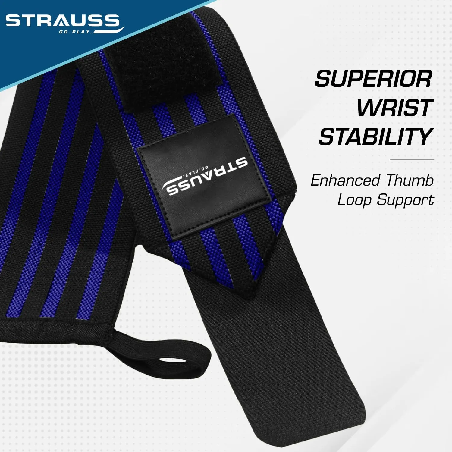 Strauss WL Cotton Gym Support, (Blue)