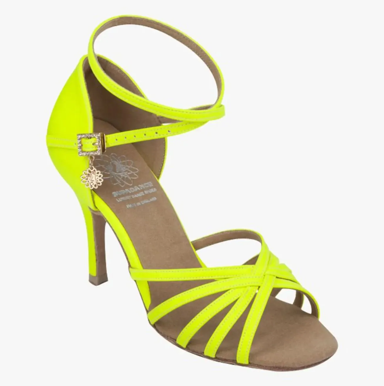 Supadance Ladies Latin Dance Shoes with Wrap Around Ankle Strap in Neon Colors 1143