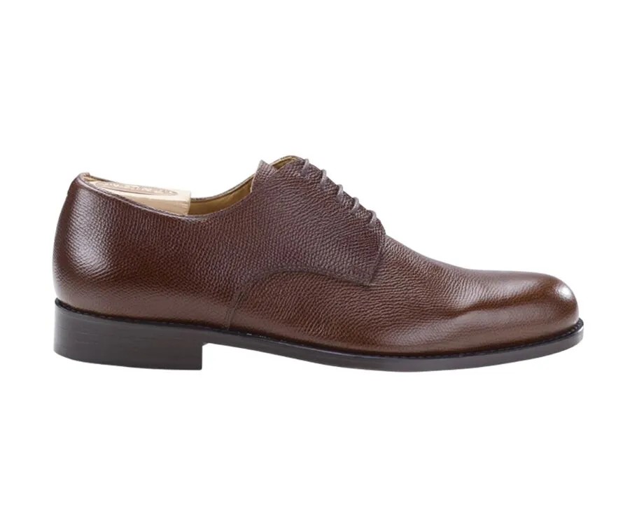 Sweet chestnut grained Derby Shoes - Leather outsole - DOVER