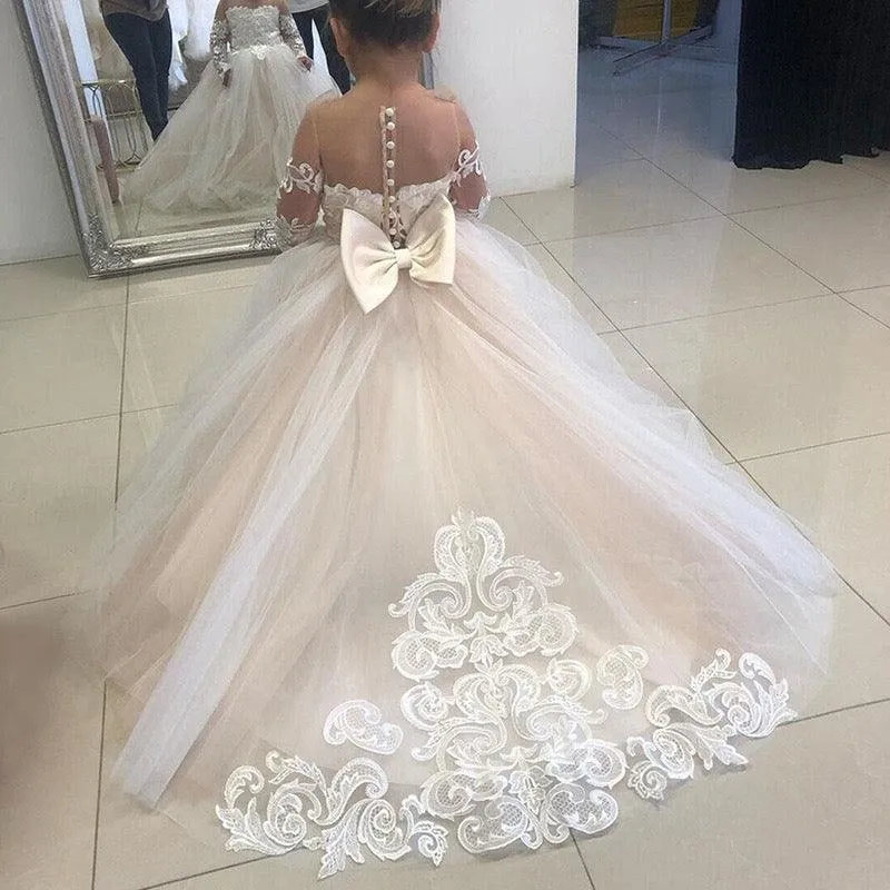 Sweet Dreamy Princess Dress Elegant Girl's Formal Dress for a Fairytale Look