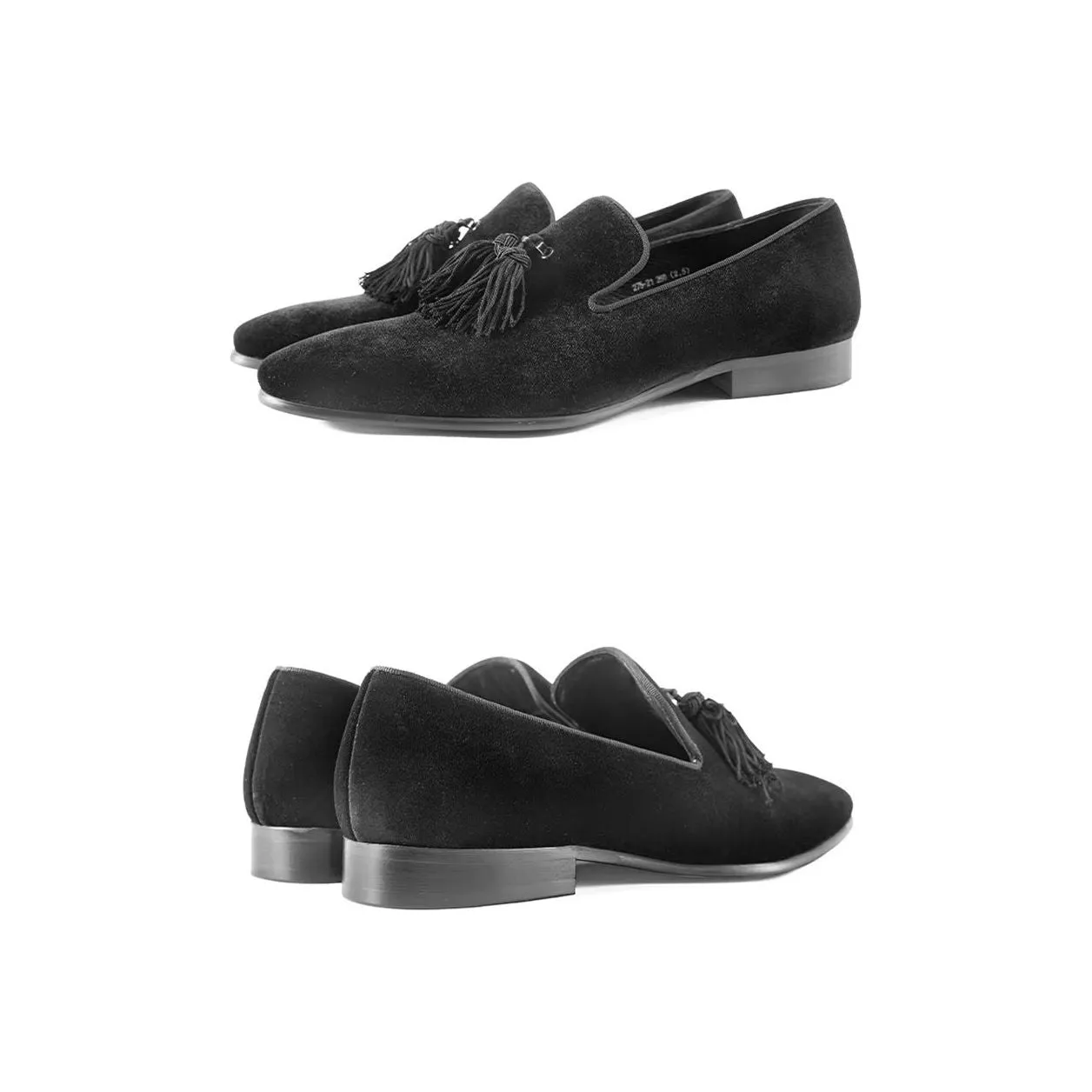 TasselLux Cow Leather Slip-on Loafers