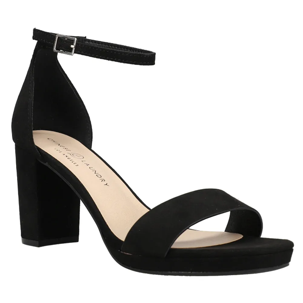 Teri Ankle Strap Block Heel Sandals