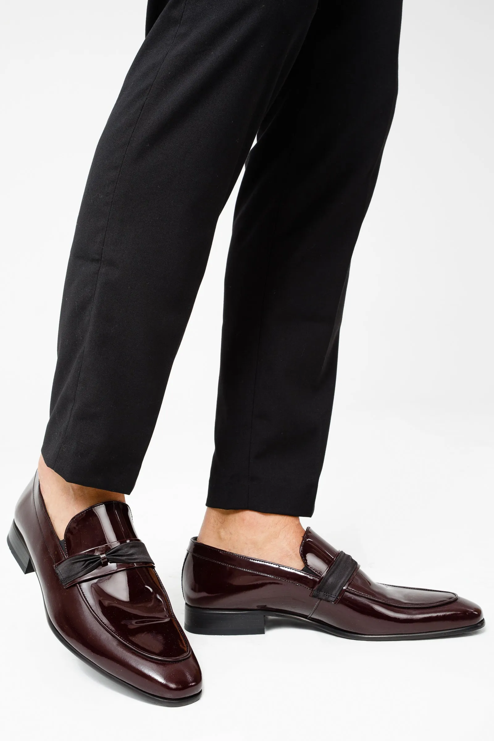 The Dodoma Burgundy Patent Leather Loafer Men Shoe