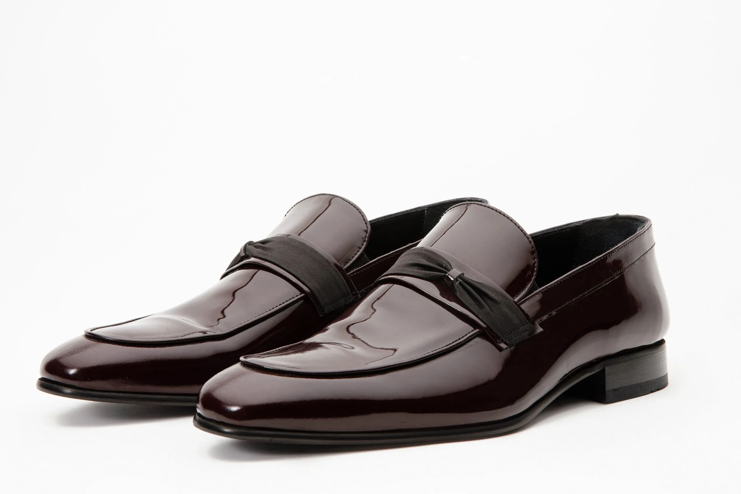 The Dodoma Burgundy Patent Leather Loafer Men Shoe