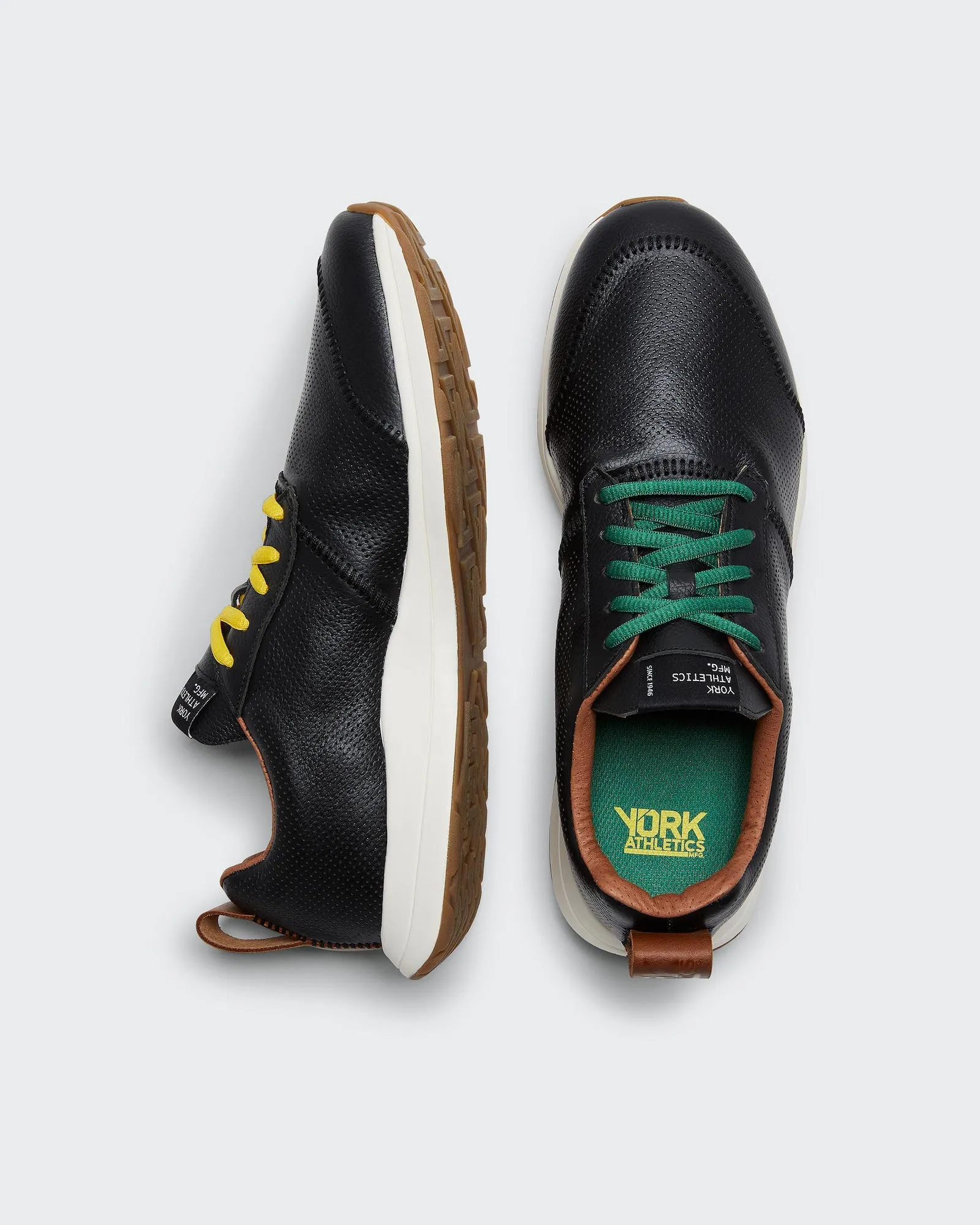 The Henry Runner / Leather / Blacktop by YORK Athletics Mfg.