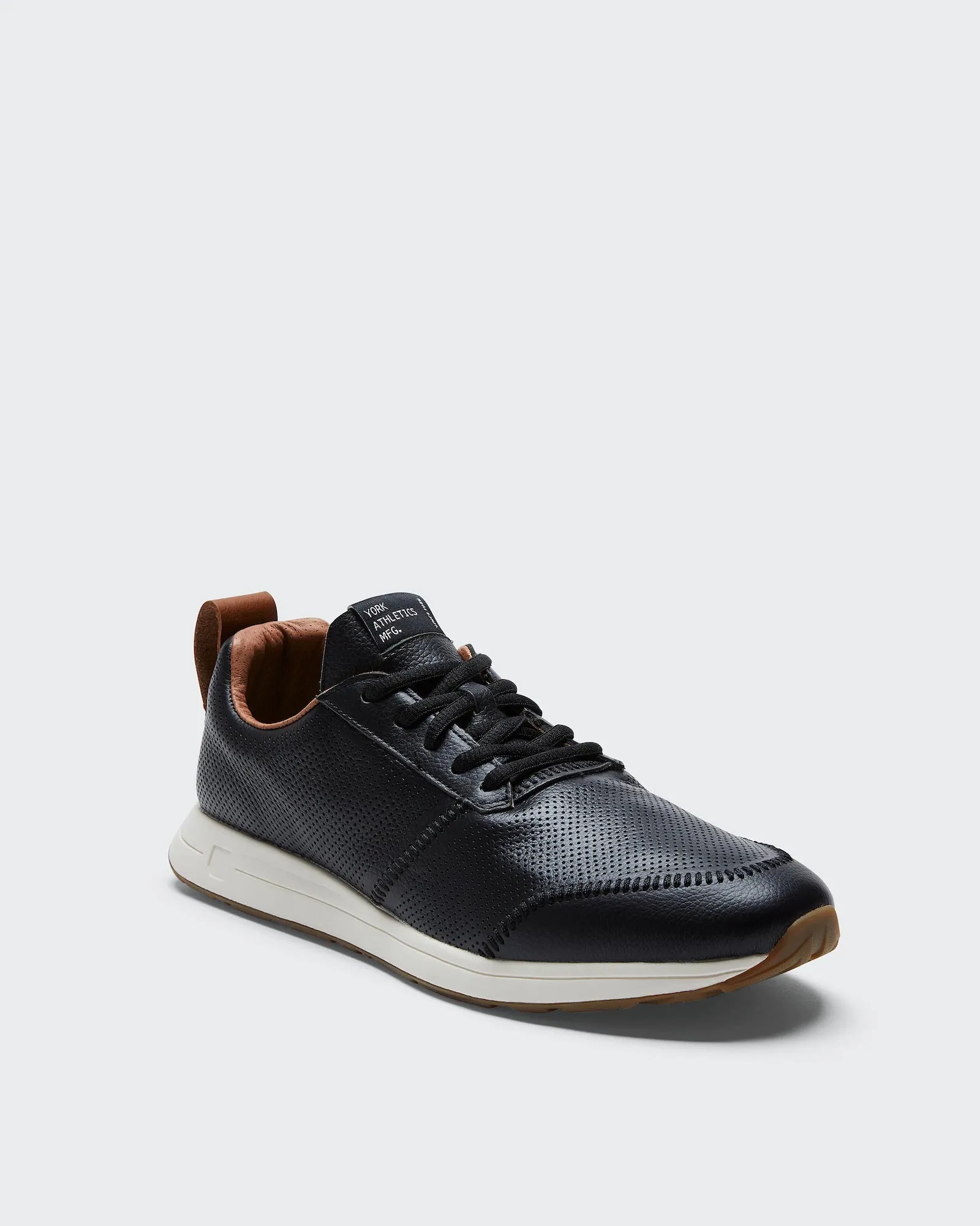 The Henry Runner / Leather / Blacktop by YORK Athletics Mfg.