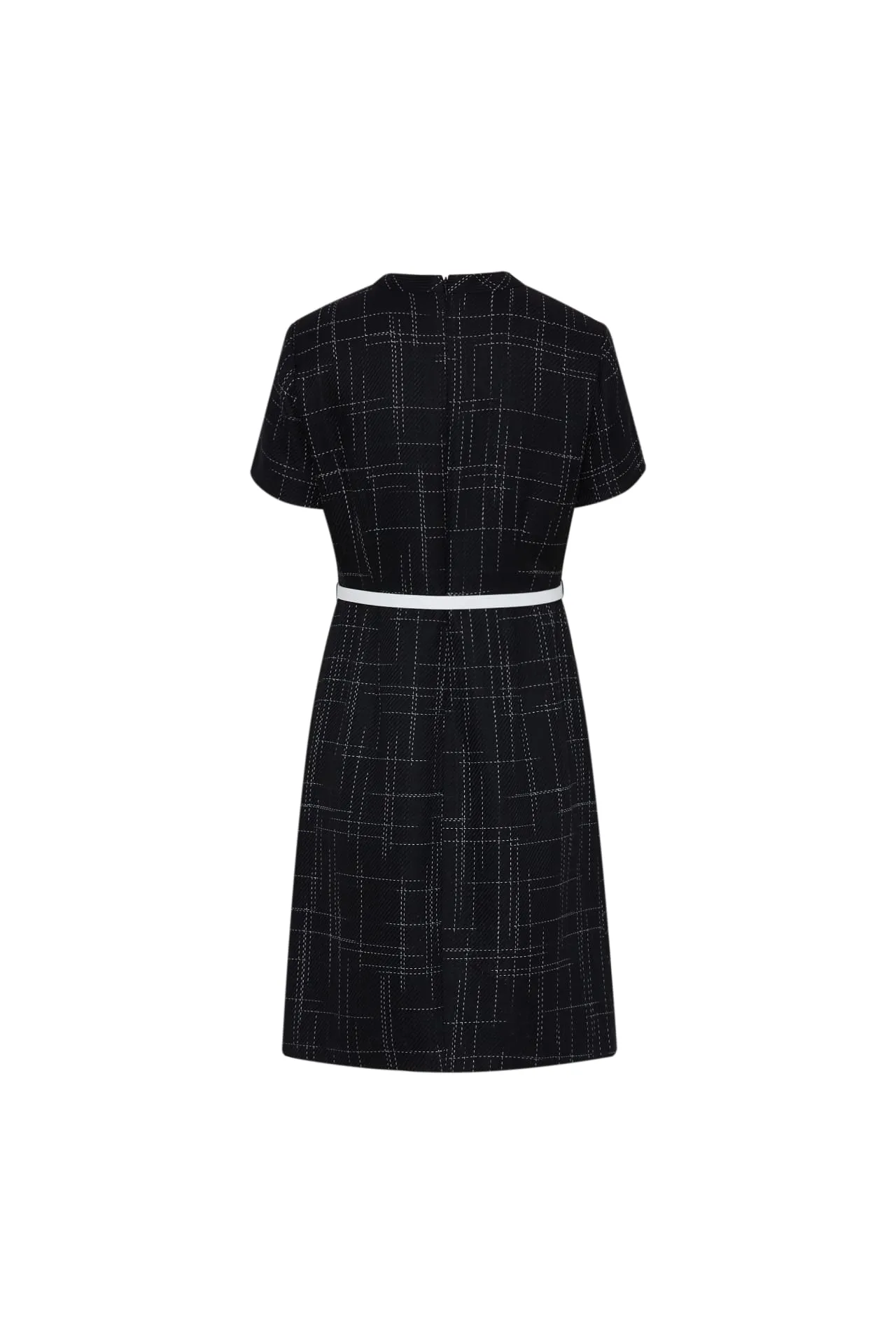 Twiggy Soft Touch Check Dress with Belt