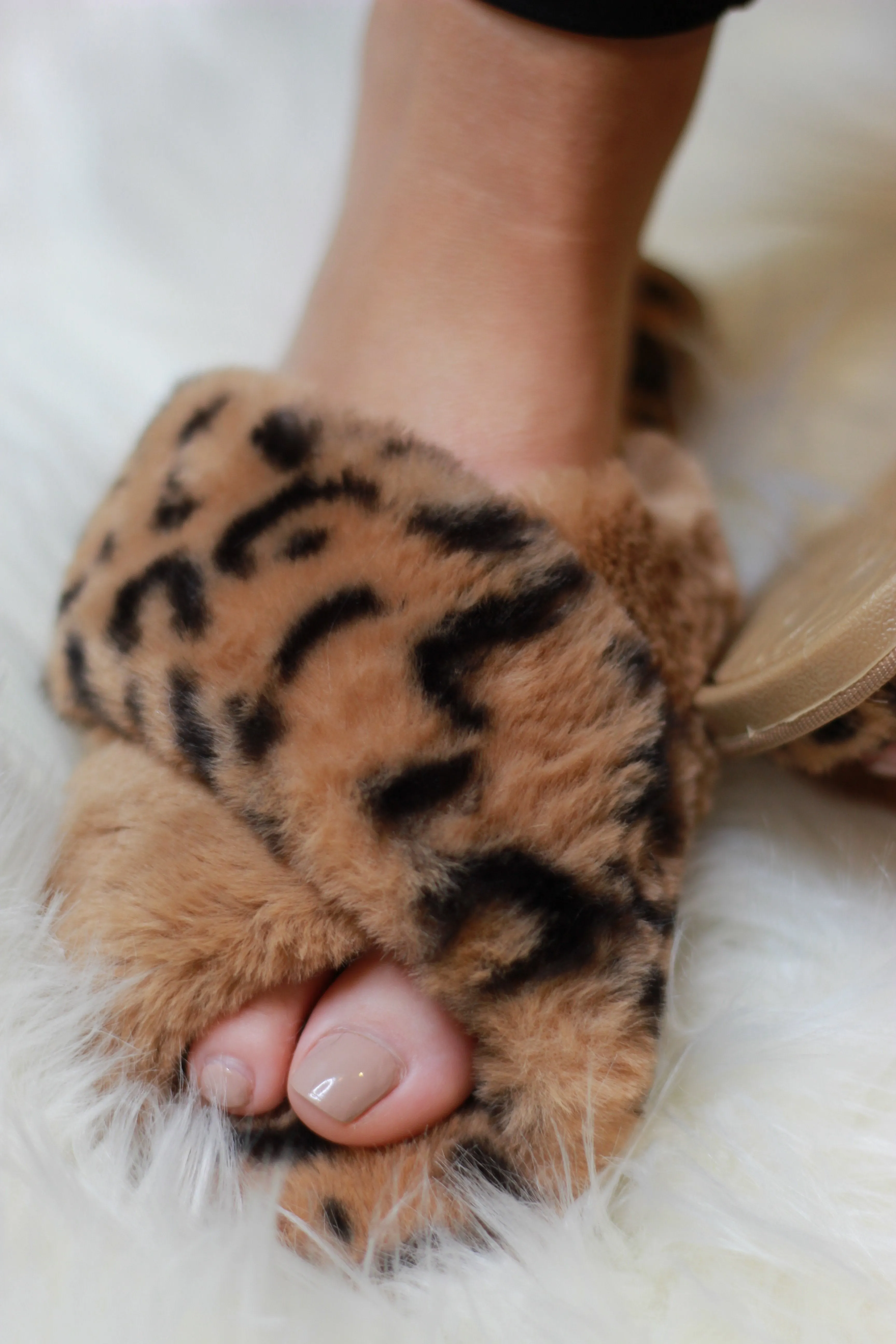 Ultra Fuzzy Animal Print House Shoes