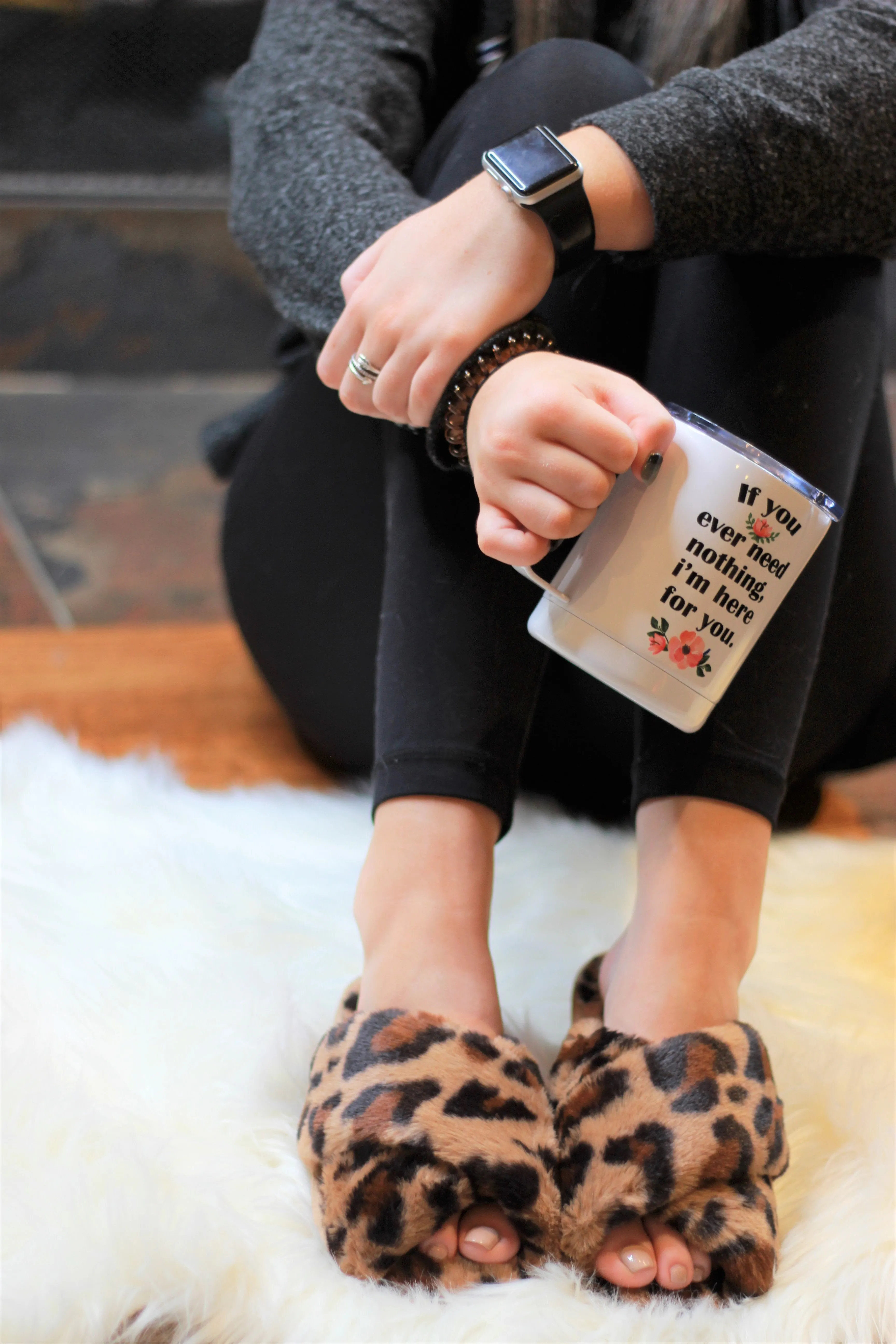 Ultra Fuzzy Animal Print House Shoes