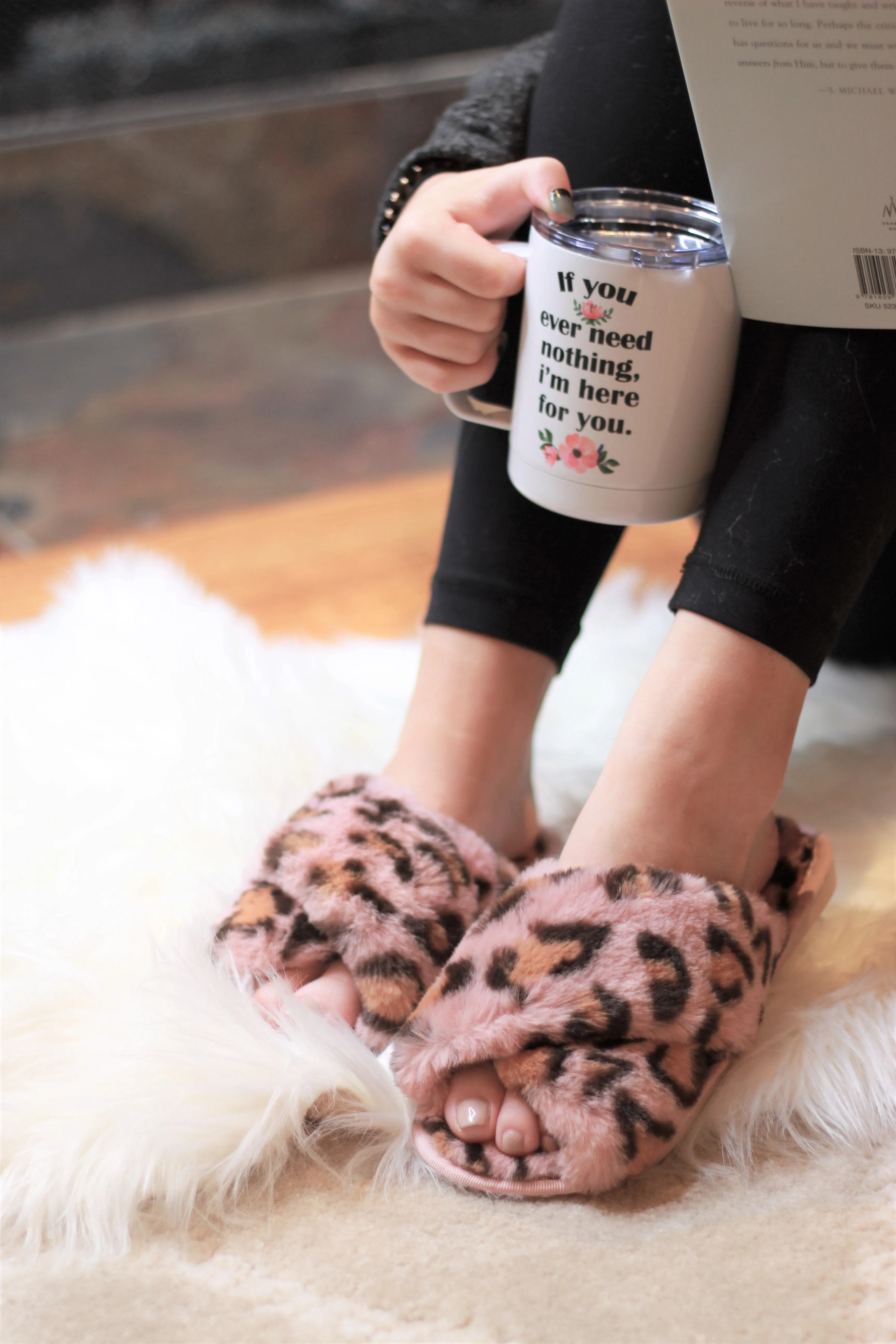 Ultra Fuzzy Animal Print House Shoes