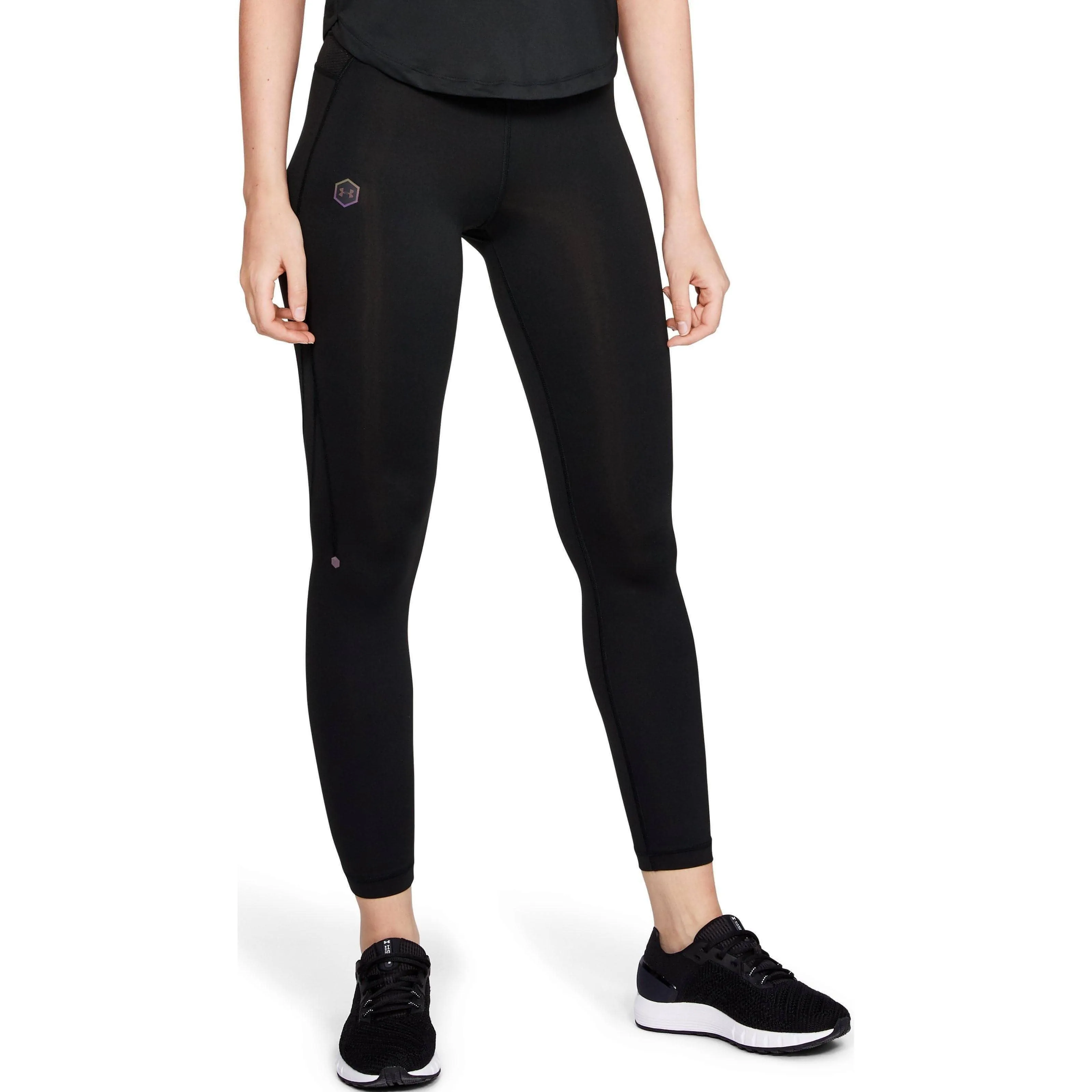 Under Armour HeatGear Rush Run Womens Long Running Tights - Black