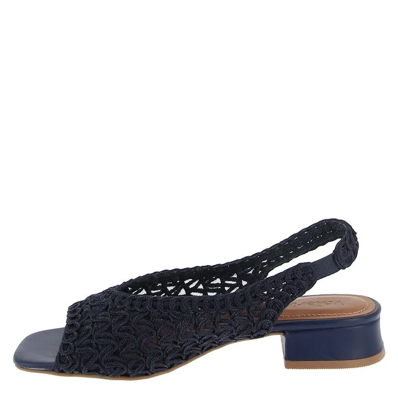 Valerio Conte 455050 Navy Slingback Sandal