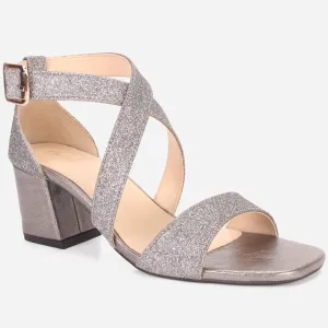 Womens "POPEL" Glittery Open Toe Summer Sandals