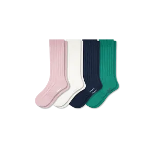 Women's Vintage Rib Calf Sock 4-Pack