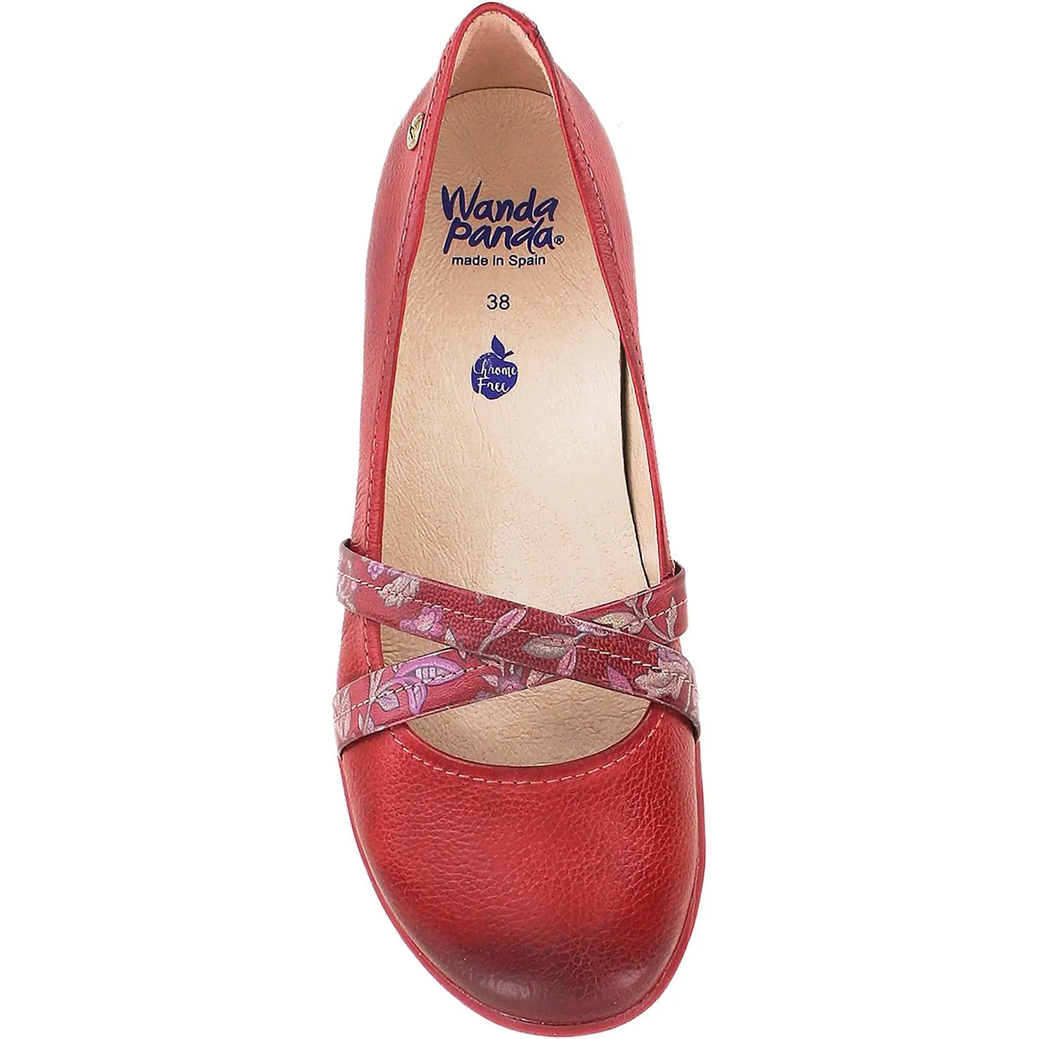 Women's Wanda Panda Agustina WP-7052 Burdeos 34 Combi Leather